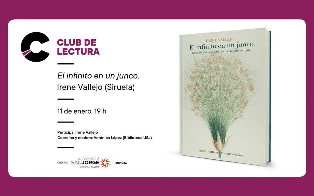 Grupo San Valero organiza un nuevo ciclo del Club de Lectura a través de Cultura USJ