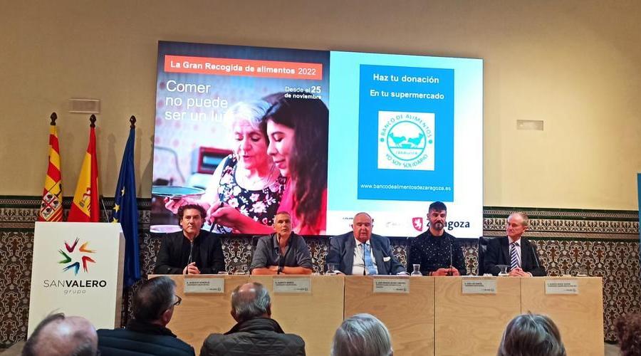 Grupo San Valero acoge la rueda de prensa de la campaña «LA GRAN RECOGIDA 2022», de Banco de Alimentos Zaragoza