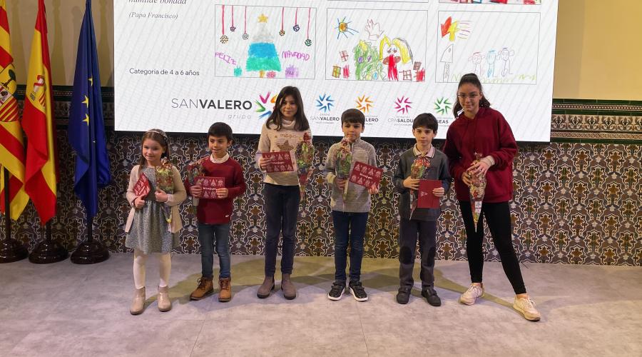 Entrega de premios del XIV concurso de postales navideñas del Grupo San Valero
