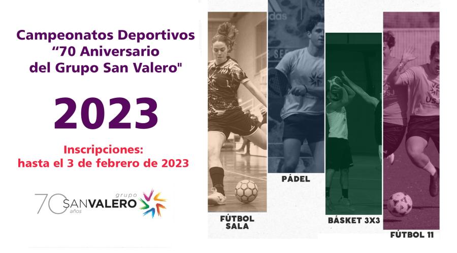 Campeonatos deportivos ’70 aniversario del Grupo San Valero’