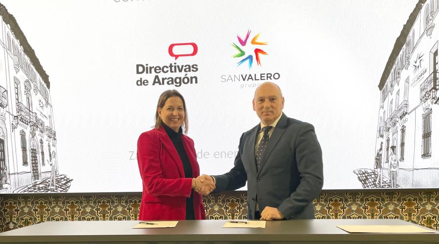 La asociación de directivas de Aragón firma un convenio de colaboración con el Grupo San Valero