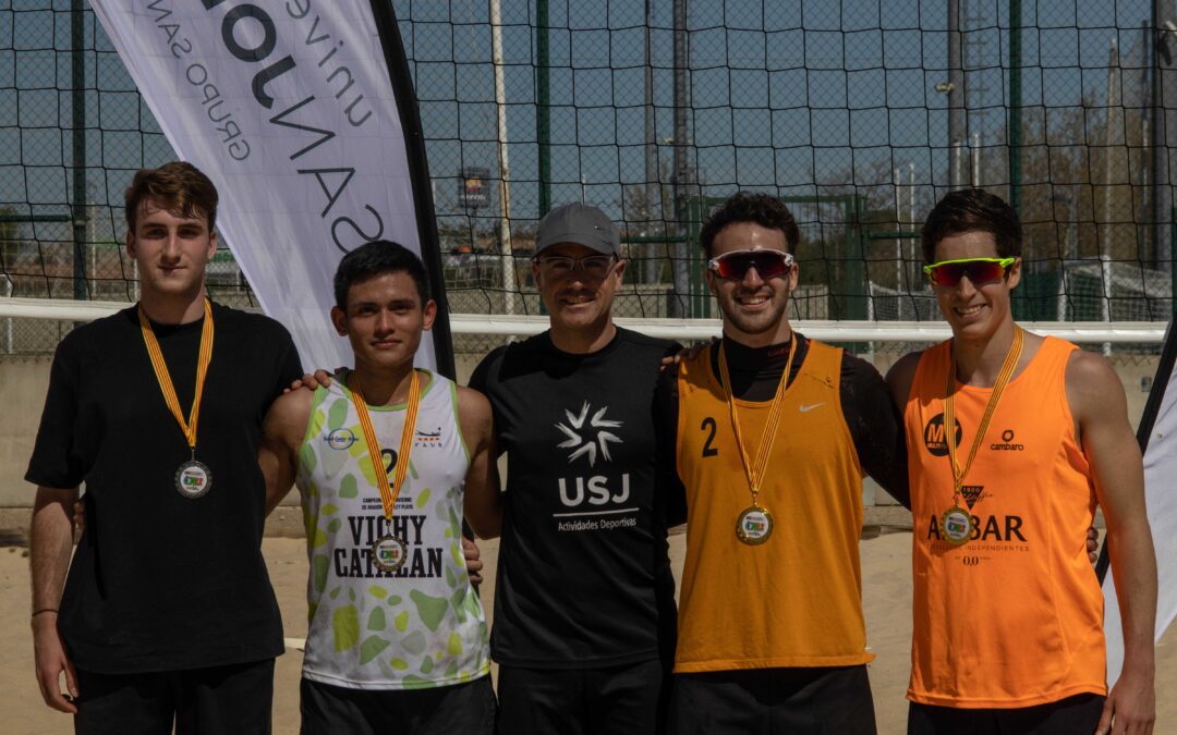 La USJ gana el Campeonato de Aragón Universitario de Voley Playa en la categoría masculina