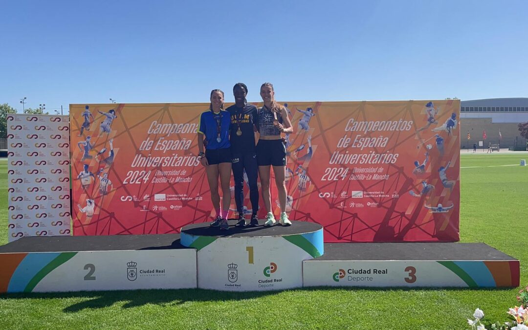 La estudiante Inés Arqued consigue la medalla de bronce en el Campeonato de España Universitario de Atletismo