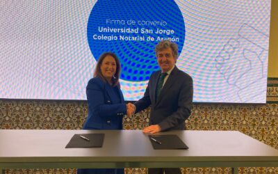 La Universidad San Jorge y Colegio Notarial de Aragón firman un convenio para realizar actividades conjuntas de interés común