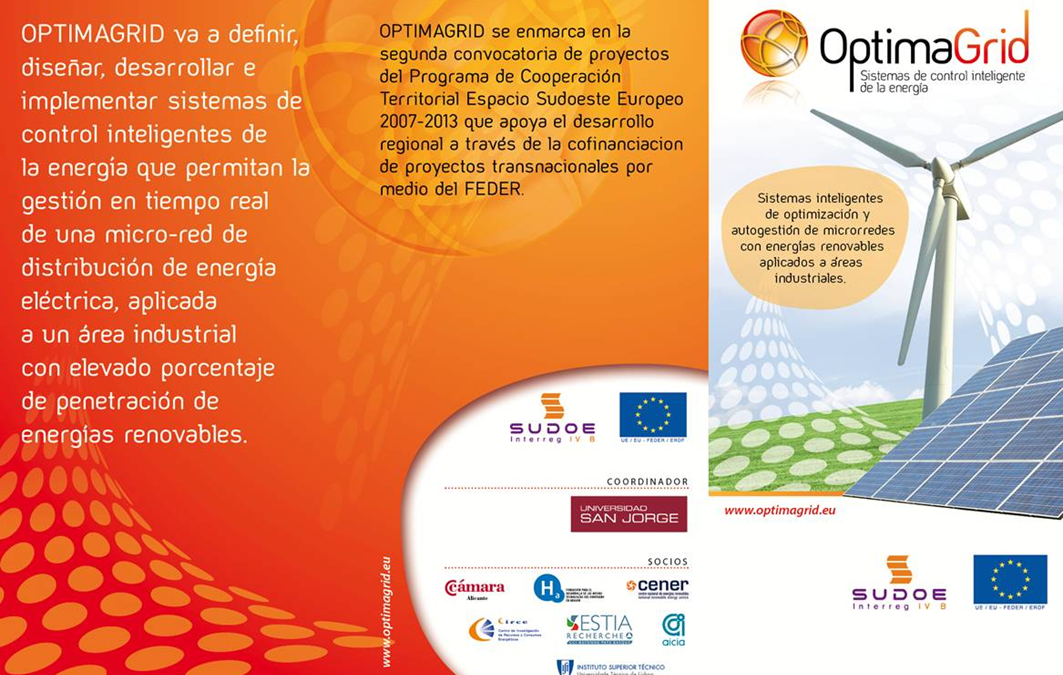 Proyecto OPTIMAGRID, Sistemas inteligentes de optimización y autogestión de micro-redes con energías renovables aplicados a áreas industriales.