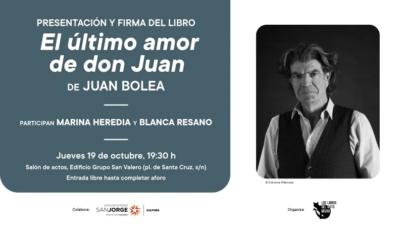 Presentación del libro 'El último amor de don Juan', de Juan Bolea