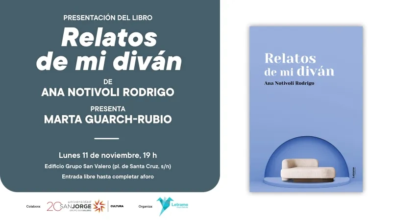 Presentación de «Relatos de mi diván», de Ana Notivoli Rodrigo