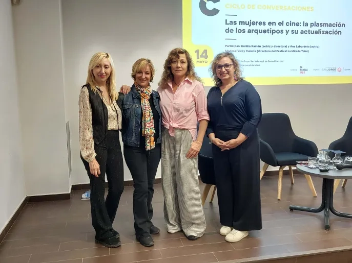Vicky Calavia, Eulàlia Ramón y Ana Labordeta hablan sobre la mujer en el cine, los arquetipos y mitos