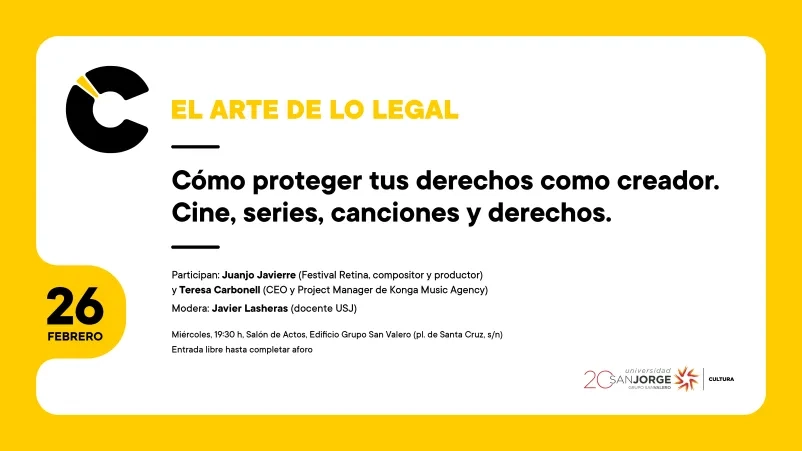 El arte de lo legal. Cómo proteger tus derechos como creador - Cine, series, canciones y derechos