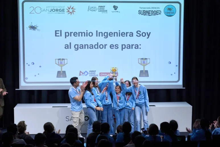 El equipo WSBOT del Colegio Sansueña gana la First Lego League de Aragón y La Rioja 