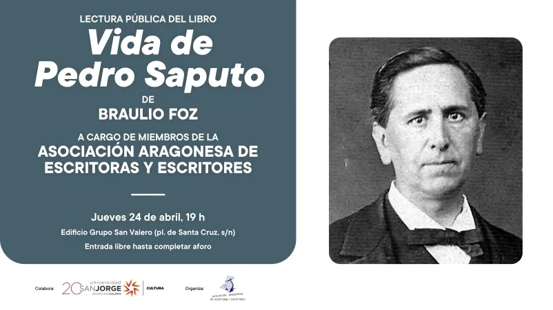 Lectura pública del libro 'Vida de Pedro Saputo', del escritor y periodista aragonés Braulio Foz y Burges