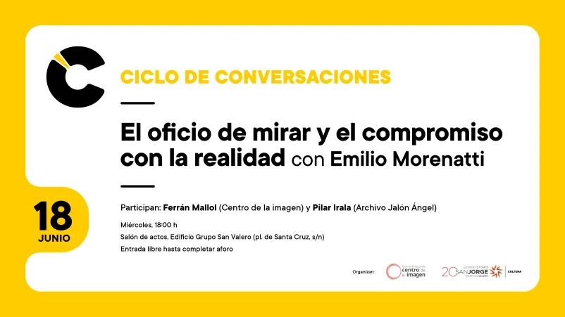 Charla con Emilio Morenatti: 'El oficio de mirar y el compromiso con la realidad'