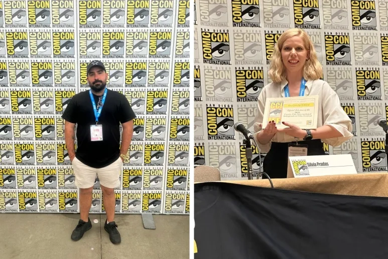 El cine aragonés se abre paso en la Comic-Con de San Diego de la mano de Silvia Pradas y Joshua Escribano, egresados de la Universidad San Jorge