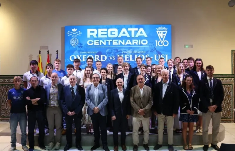 Presentación de la regata internacional CN Helios - USJ VS Universidad de Oxford, un evento histórico en el Ebro 