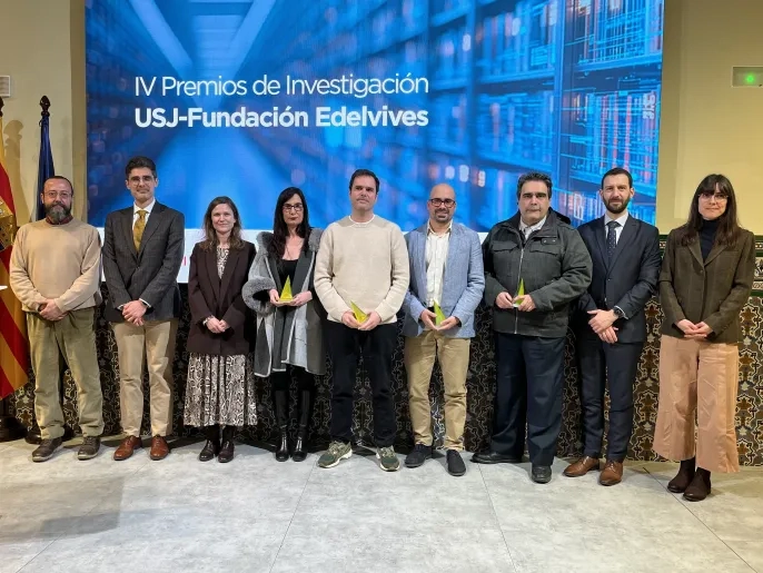 La cuarta edición de los Premios de Investigación USJ-Fundación Edelvives reconocen la excelencia y la trayectoria científica de los investigadores de la Universidad San Jorge