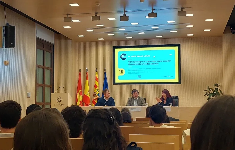 Nueva jornada del ciclo 'El arte de lo legal' con la sesión 'Cómo proteger tus derechos como creador de contenido en redes sociales'