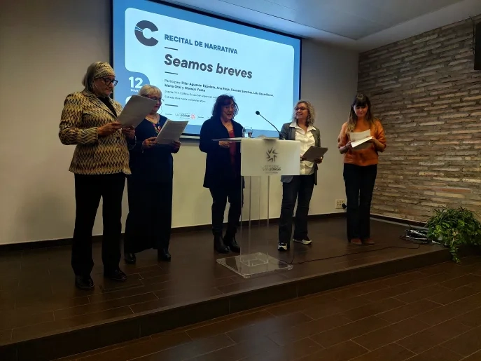 La Asociación Aragonesa de Escritoras y Escritores y Cultura USJ organizan el recital de narrativa 'Seamos breves' 