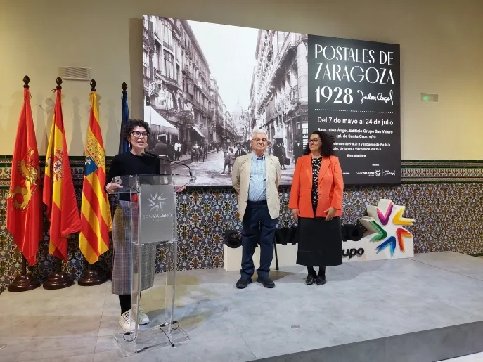Inauguración de la exposición 'Postales de Zaragoza | 1928. Jalón Ángel'