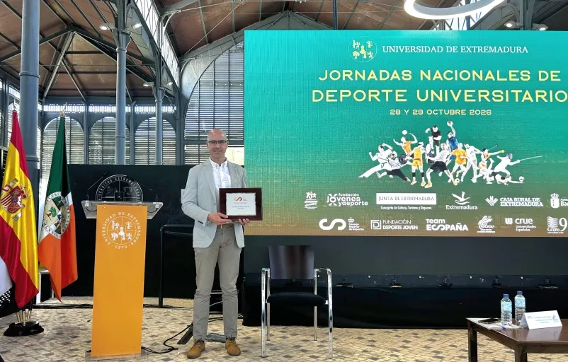 El Consejo Superior de Deportes otorga el Galardón de la Deportividad 2026 a Víctor Vicente, responsable de Deportes de la Universidad San Jorge