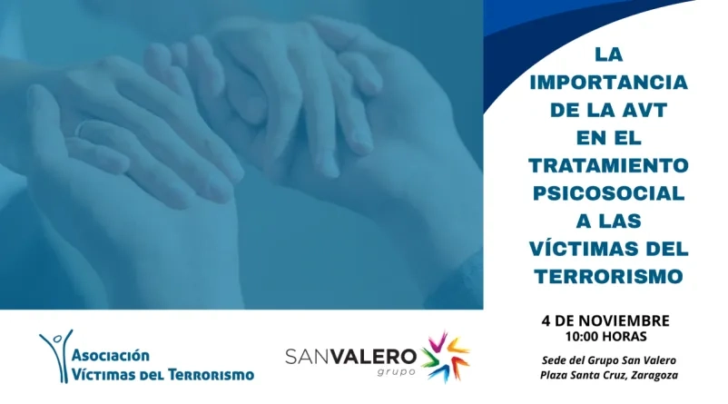 Jornadas con la Asociación de Víctimas del Terrorismo, en la sede de Grupo San Valero