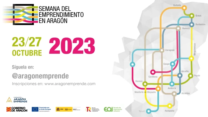La Semana del Emprendimiento en Aragón 2023 se celebrará del 23 al 27 de octubre