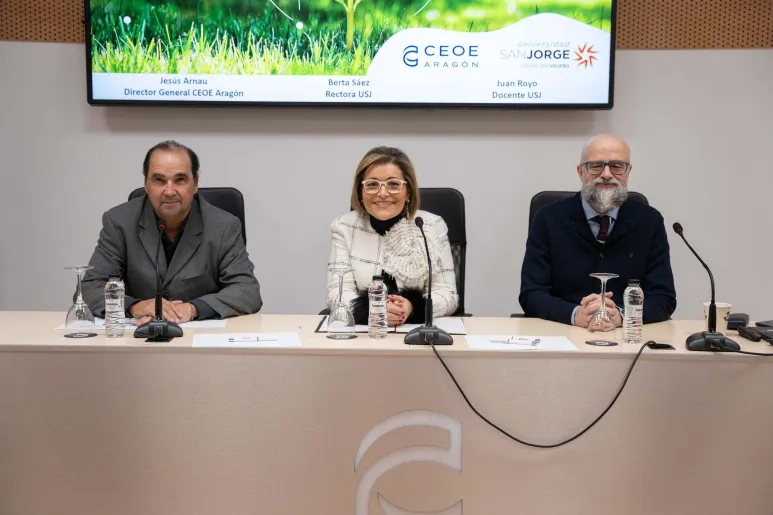 Nace el Observatorio de la Sostenibilidad en Aragón, impulsado por CEOE Aragón y la Universidad San Jorge