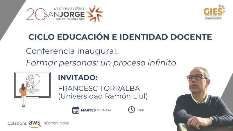 Comienza el ciclo de “Educación e identidad docente” con Francesc Torralba