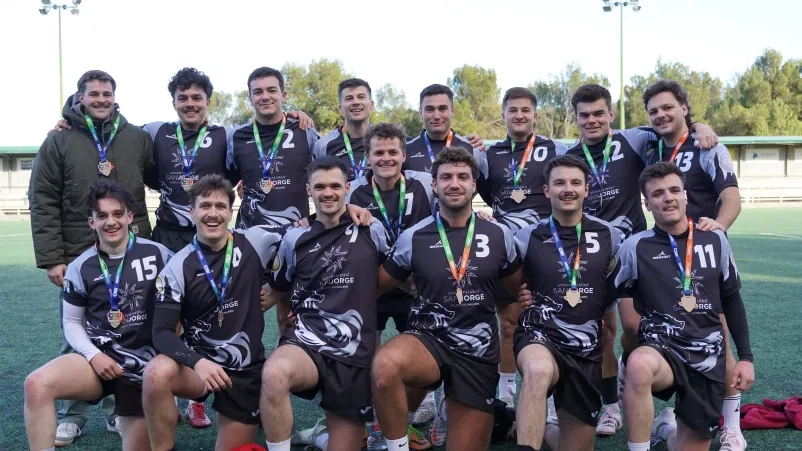 Los equipos de la USJ de rugby 7 masculino y fútbol sala femenino ganan los Campeonatos de Aragón Universitarios