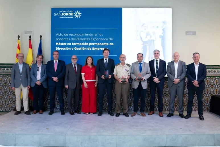 La Universidad San Jorge reúne a profesionales de empresas e instituciones referentes en Aragón para reconocer su colaboración en el máster en Dirección y Gestión de Empresas