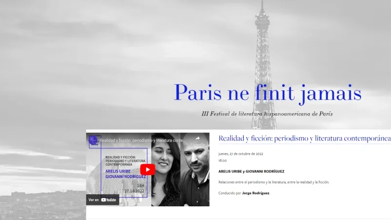 El profesor de Periodismo Jorge M. Rodríguez participa en el III Festival "Paris ne finit jamais"