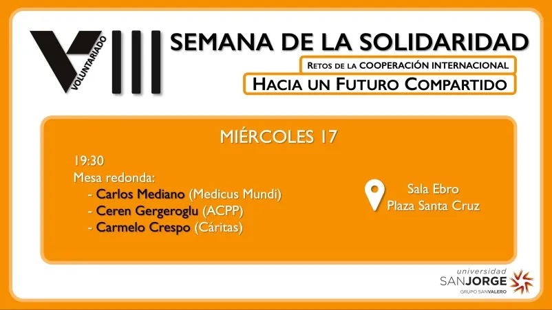 Mesa redonda 'Retos de la cooperación internacional. Hacia un futuro compartido'