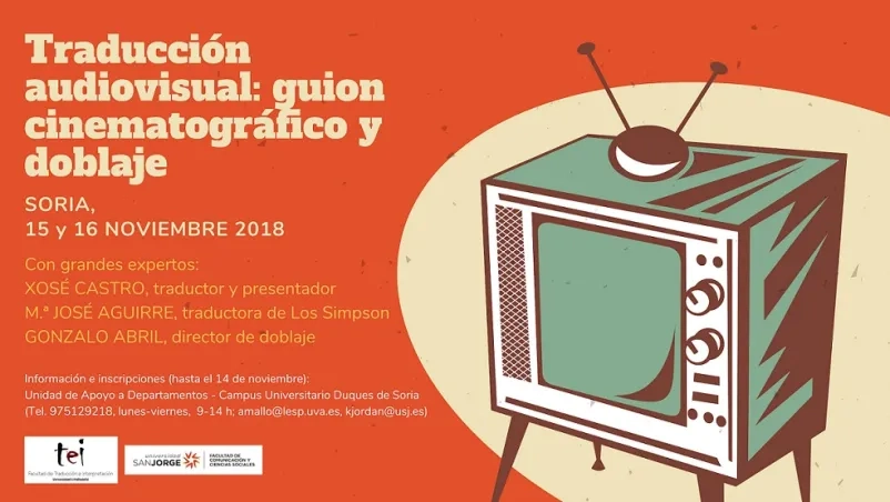 La USJ, junto con la Universidad de Valladolid, organiza el curso “Traducción audiovisual: guion cinematográfico y doblaje”