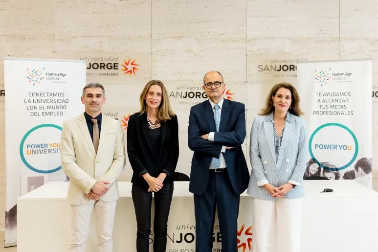 La Universidad San Jorge alcanza un acuerdo con Human Age Institute para promover la empleabilidad de los jóvenes