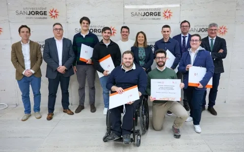 La Universidad San Jorge entrega nueve ayudas predoctorales a jóvenes investigadores para que desarrollen su doctorado y contribuir al desarrollo del I+D+i