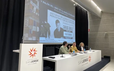 Carlos Quílez desvela en la USJ los misterios de la profesión del periodismo en 'Historias de la mala vida, del periodismo y de la literatura'