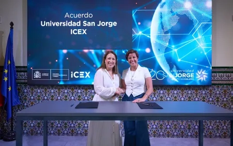 La Universidad San Jorge e ICEX firman un convenio para que los alumnos de grado y máster puedan impulsar su formación y experiencia internacional en áreas relacionadas con la empresa, la economía y el comercio