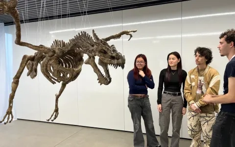 Los estudiantes de Diseño Digital y Tecnologías Creativas reinterpretan la leyenda de San Jorge en la exposición ‘Escamas’ 