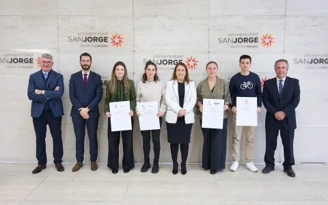 La Universidad San Jorge, Fundación Banco Sabadell e Industrias Químicas del Ebro impulsan el talento joven con cinco ayudas predoctorales para proyectos de investigación 