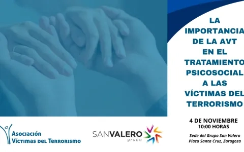 Jornadas con la Asociación de Víctimas del Terrorismo, en la sede de Grupo San Valero